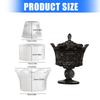 Silicone Vintage Crown Shape Crafting Mold for Candle Making and Jewelry Organizers Containers Easy Demolding Craft Set