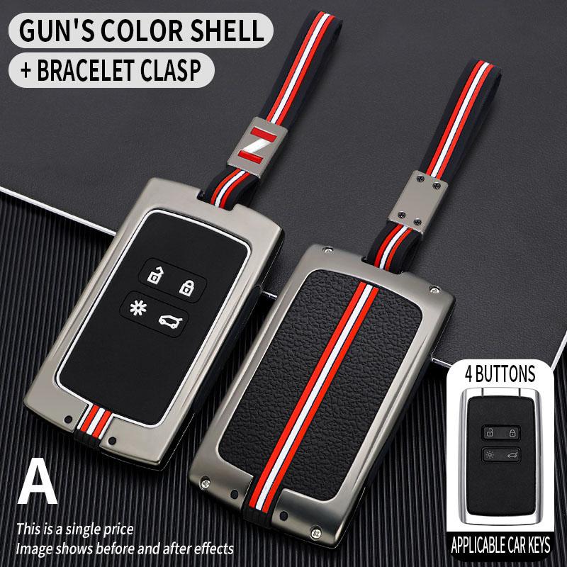 Metal Car Key Cover Fob Case Shell for Renault Megane Espace Kadjar Talisman Captur Koleos Arkana Clio Grand Scenic Sandero