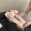 Fiori con gonne, pantofole, abbigliamento estivo da donna, nuova versione coreana del temperamento della brezza serale francese, sandali con tacco alto da fata, delicati