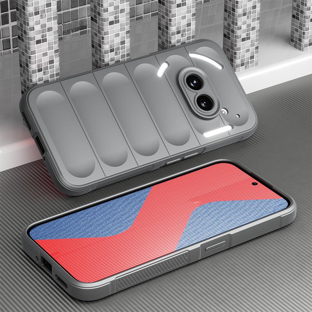 KEYSION Nárazuvzdorné pouzdro pro nic Phone 2A Protiskluzový měkký silikonový zadní kryt telefonu pro Nothing Phone 2A
