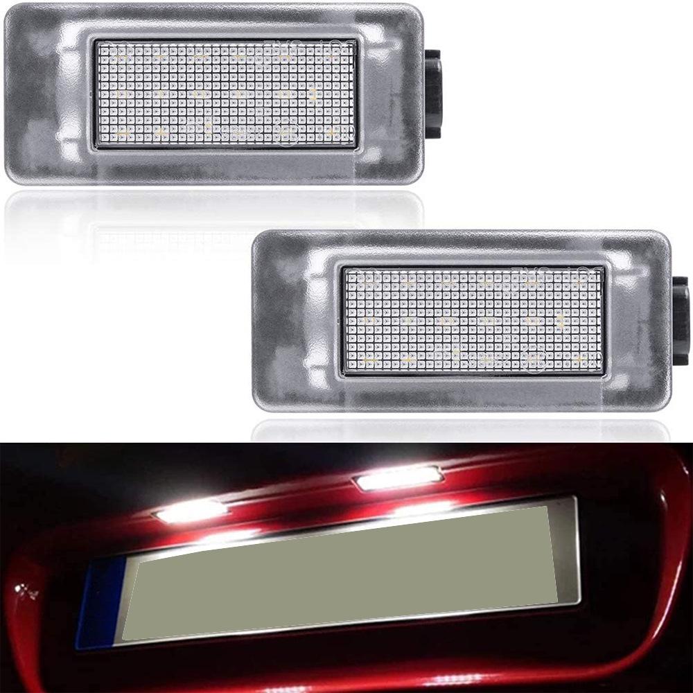 2x 18-LED Black License Plate Lights for Nissan Serena C27 (2016-2019)