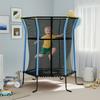 Kids Trampoline Mini Bouncer with Enclosure Safety Net For Ages 3-10 Years - Blue