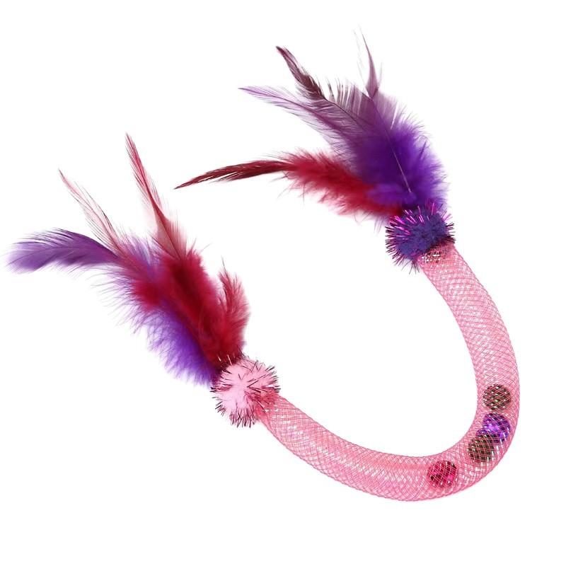 Zabawki dla kota, Elastyczne tuby z siatki, Zabawki dla kota z piórkami, Zabawki do samodzielnej zabawy dla kota, Dzwoneczki, Kulki z kocimiętką, Elastyczne tuby z siatki