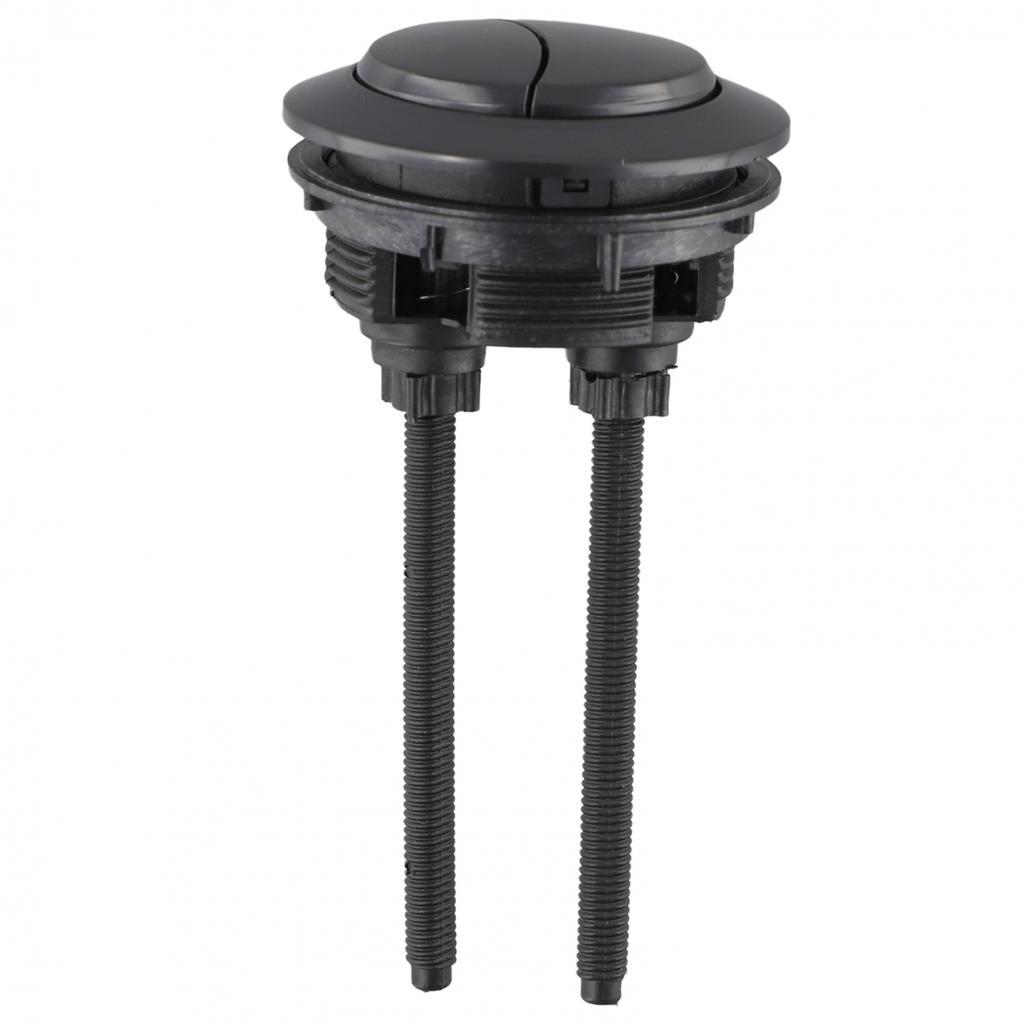 Round Black Toilet Flush Button for Efficient Water Usage in Bathrooms
