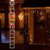LED Santa Climbing Ladder Christmas Tree String Lights