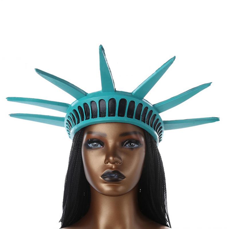 Statue Of Liberty Costume Props Accessories Festival Party Lady Liberty Cosplay Crown Torch Independence Day Parades Dress Up