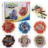 Exciting Xd168-37a Spinning Top Toy Set With Six Colorful Tops And Launchers For Endless Fun