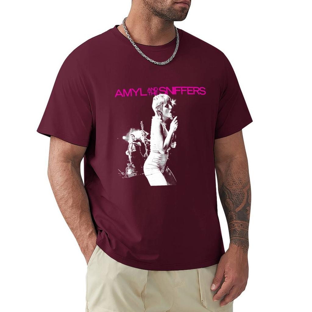 Amyl And The Sniffers T-Shirt Grafiken Custom T-Shirt Customs Anime Figuren Herren T-Shirts Pack
