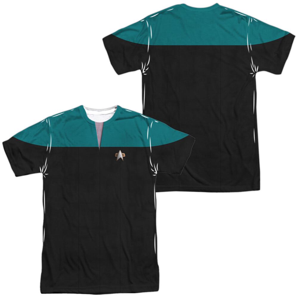 Star Trek Voyager Science Uniform Dye Sublimation T-Shirt S