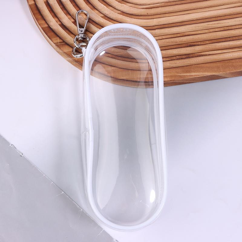 Creative Clear Outdoor Bag For Cartoon Plush Dolls Toys Transparent Mini Doll Pouch For Keychain Doll Anime Figure Storage Case