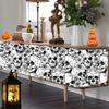 Halloween White Skull Self-adhesive Wallpaper PVC Holiday Party Home Decoration Building Materials Background Wall Wallpaper