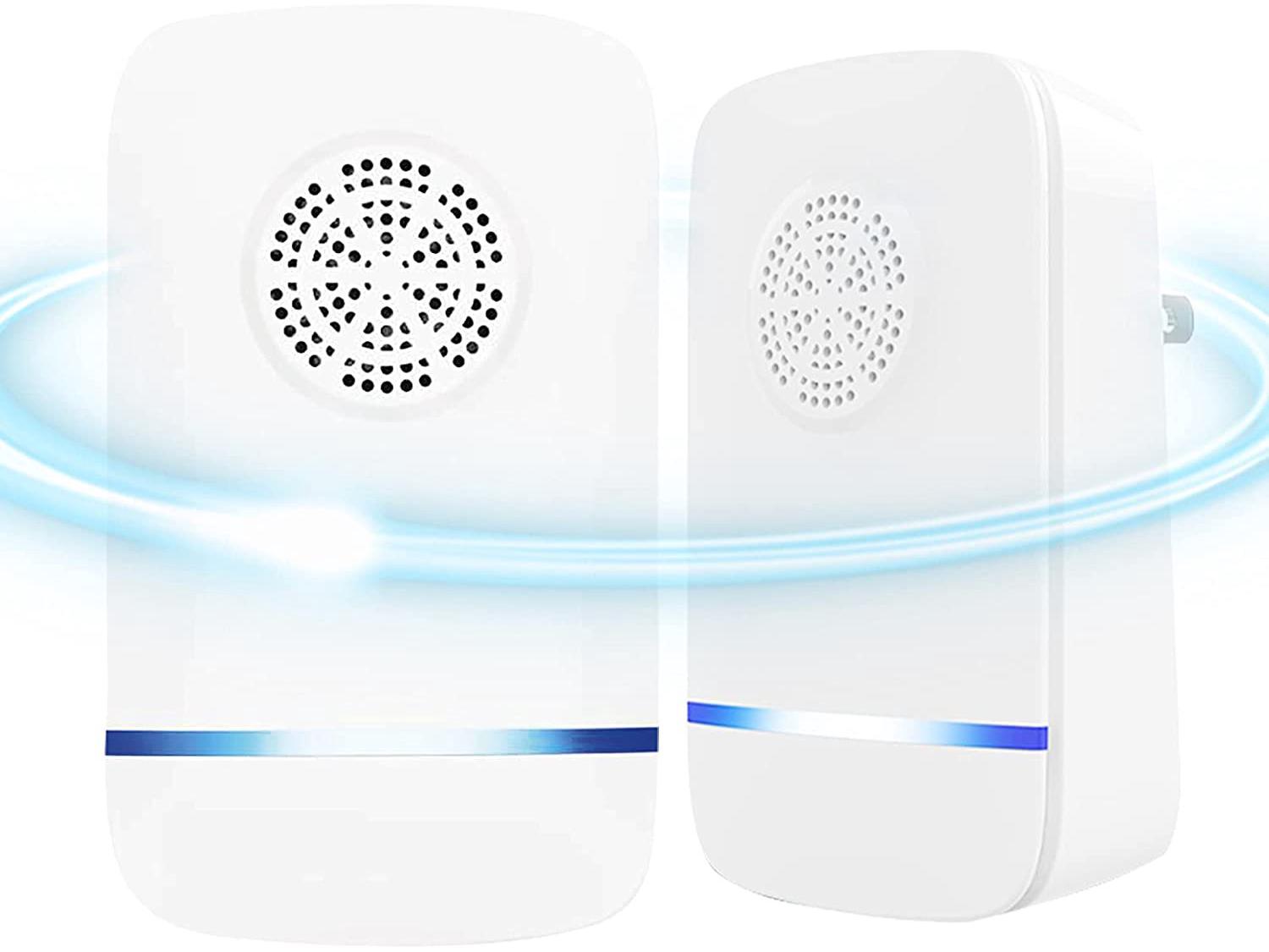 

Ultrasonic Smart Repeller: Mosquito, Mouse, Insect, Cockroach Control & Killer Lamp British Standard слоновая кость/белый