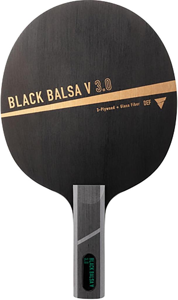 Victas Table Tennis Racket Defensive Shakehand Black Balsa V Straight 310435 3.0