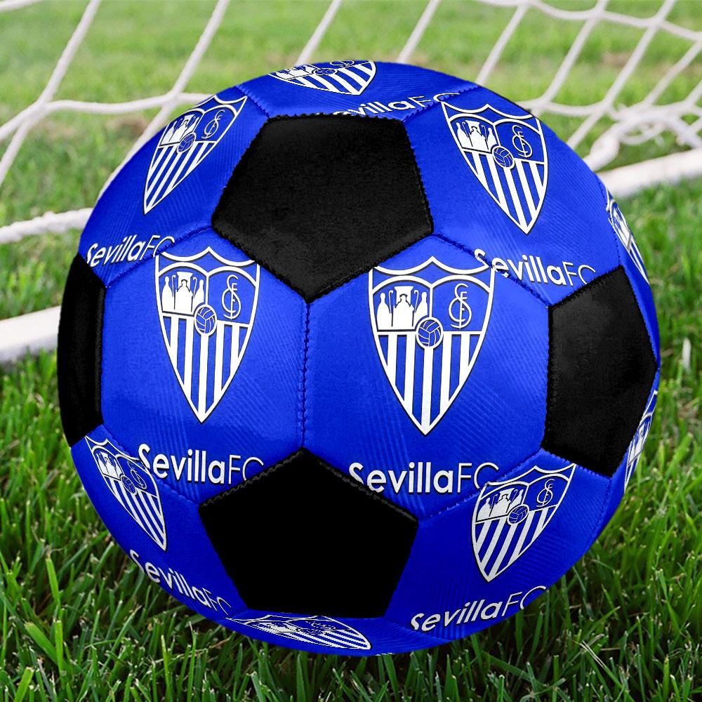 1 PZ poster Sevilla FC formato 5 pallone da calcio PrahaPallone da calcio Indoor Colorato Per Tutte le Età Cucito a Macchina PVC Pronto per la Competizione Durevole Alto Rimbalzo