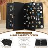 Felt Pin Brooch Display Storage Book Large-Capacity Shoe Charm Collection Booklet School Metal Badge Chest Shoe Charm Collection