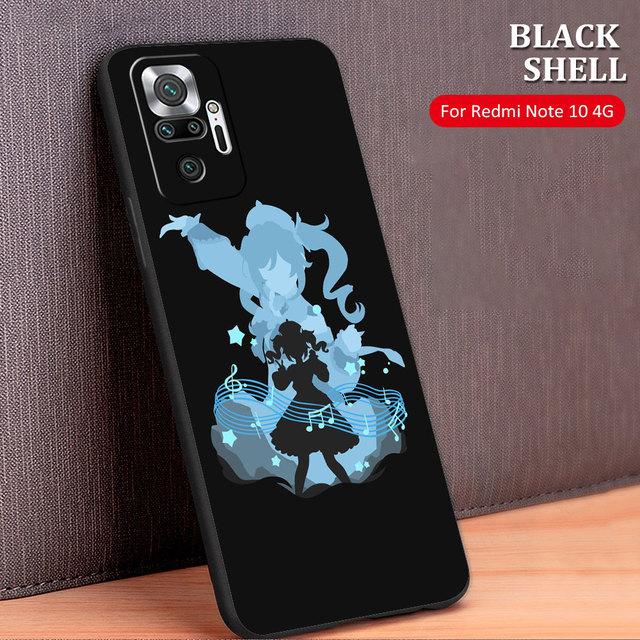 Husă celulară Genshin Impact Anime Capa pentru Xiaomi Redmi Note 10 Pro 9s 9c 8 9a K40 9 8t 9t 11 K40s 11t K50 11s