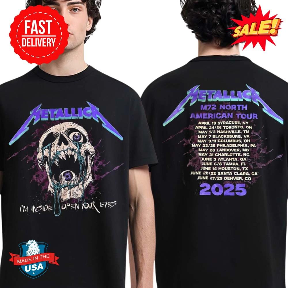 Metallica M72 North American Tour 2025  Tour Dates I m Inside Unisex T-Shirt S