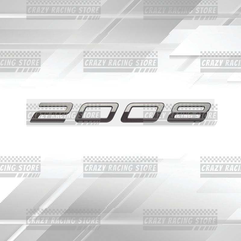 Car Badges For b444 3008 2008 5008 New Style Rear Trunk Emblem Metal 3D Stickers Body Decals Lettering Decor Styling 444b