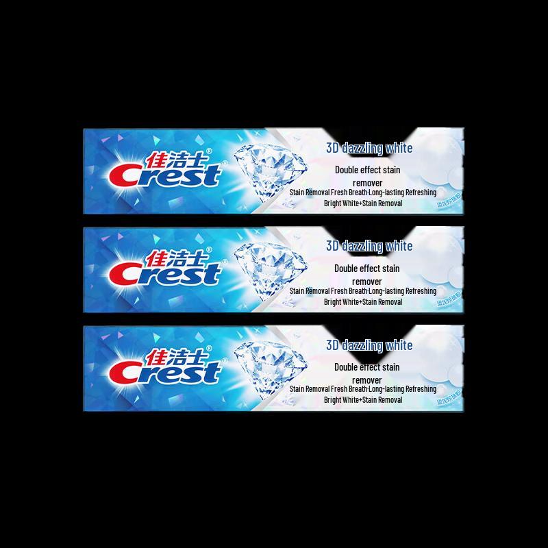 Crest 3D White Dual-Action Toothpaste 3-Pack