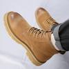 Fashion 2024 Winter Men's Ankle Boots British Style Mid Top Boots Outdoor Boots Luxury Brands Classic Design High Top Men Casual Shoes