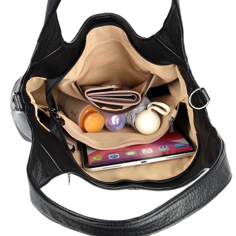 Große Kapazität Luxus Designer Tasche Sac Main Hochwertiges Weiches Leder Schulter Crossbody
