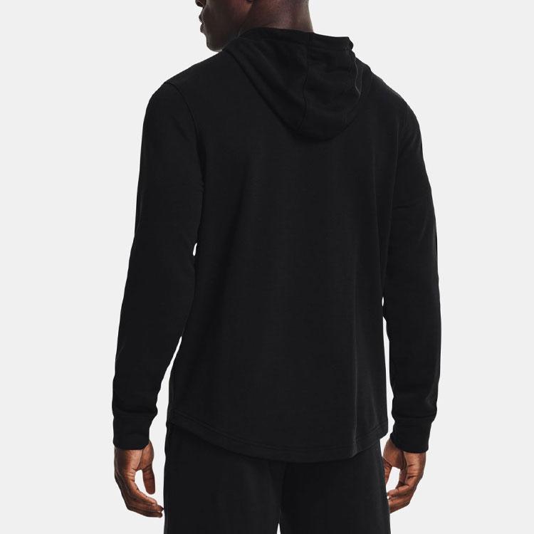 Under Armour Project Rock Terry Printed Hoodie Men Black 1370458-001