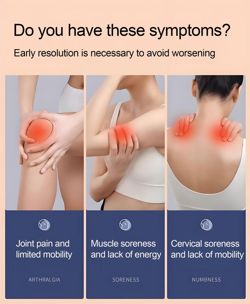 Dual Output Pulse Acupuncture Massager Patch for Cervical, Lumbar, and Back Therapy