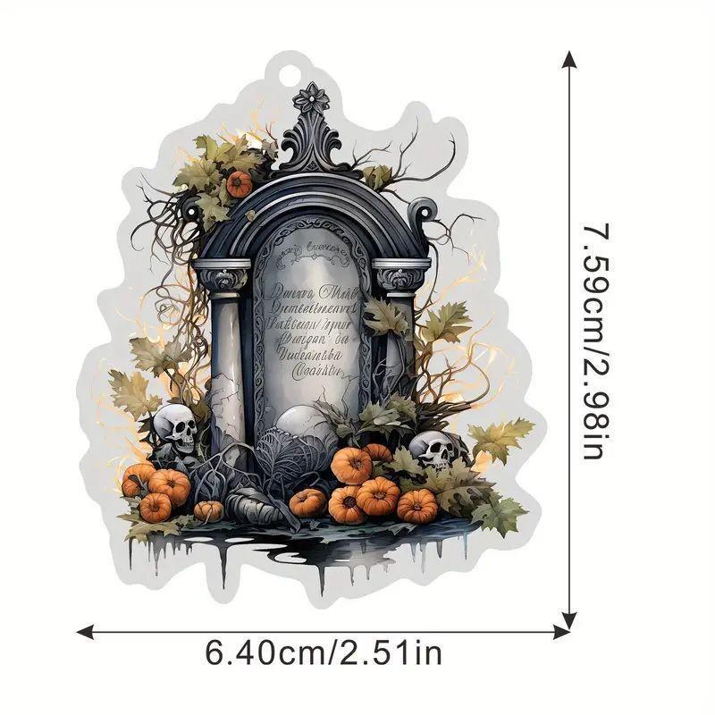 Gothic Acrylic Vintage Style Car Hanging Ornament For Halloween Decorative Charm