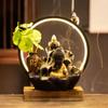 Luxusní světlo Nové Buddha Ruční Zpětný Proud Kadidlo Hořák LED Lampa Kroužek Domácí Dekorace Fialový Písek Zen Kadidlo Hořák Kadidlo Table