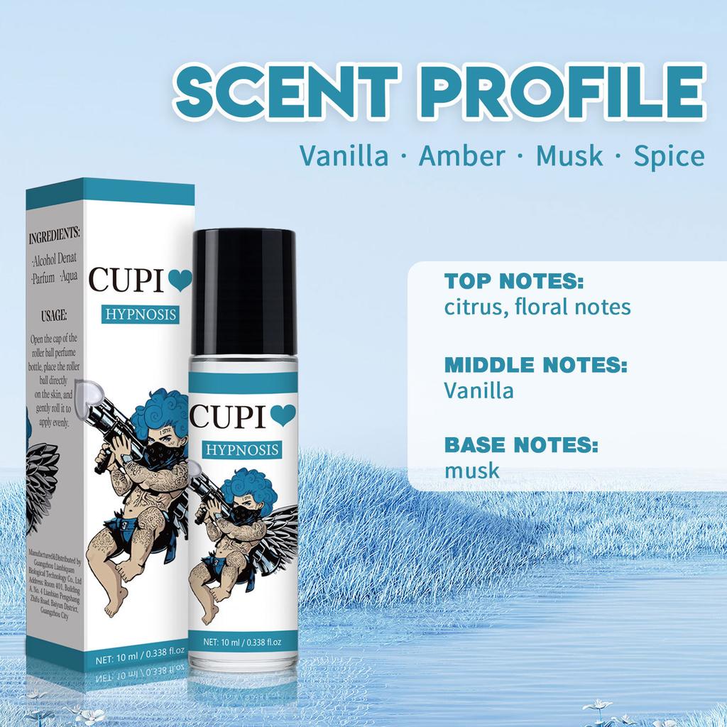 CUPI HYPNOSIS Unisex Perfume 10ml, Long-Lasting Scent, Gender Neutral Fragrance, Portable Travel Size