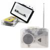 Cassette Recorder Compact Vintage Cassette Tape Tape to MP3 USB Cassette Player with Large Speaker and Earphone DC Powered Player, AM/FM Player, Jack,