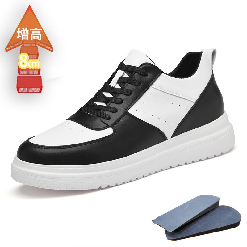 

Мужская обувь дышащая летом, новая белая обувь с внутренней танкеткой, обувь для увеличения роста на 6 см, спортивная и повседневная обувь 46