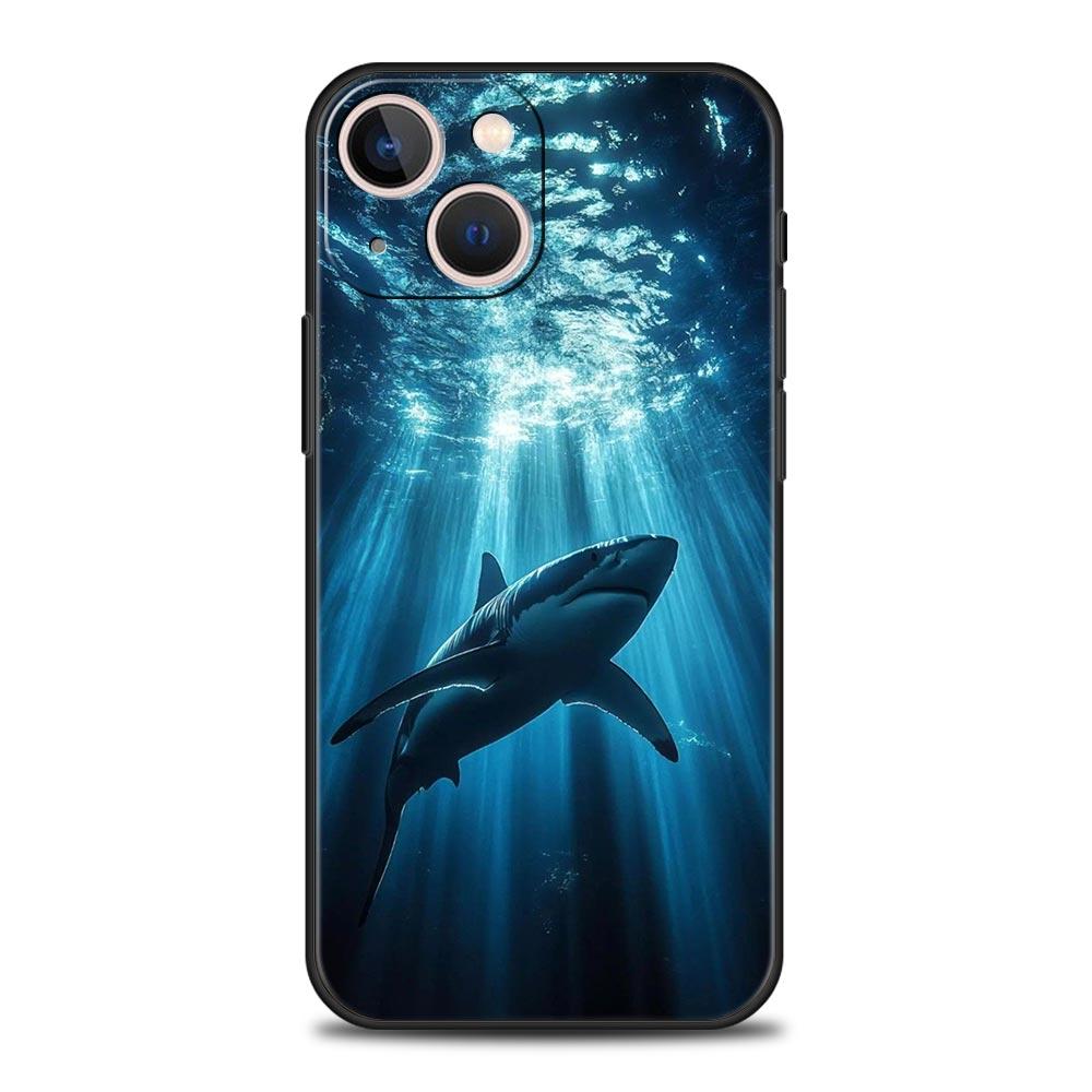 Haifisch Handyhülle Für iPhone 17 Air 16 Plus 13 15 14 12 11 Pro MAX 7 8 SE Weiche TPU Stoßfeste Hülle Funda
