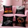 TV-G-GamES Of T-ThroneS Kissenbezug Plüschstoff Weich Beidseitig bedruckt Sofa Warm Winter Zuhause Geschenk Kissenbezug