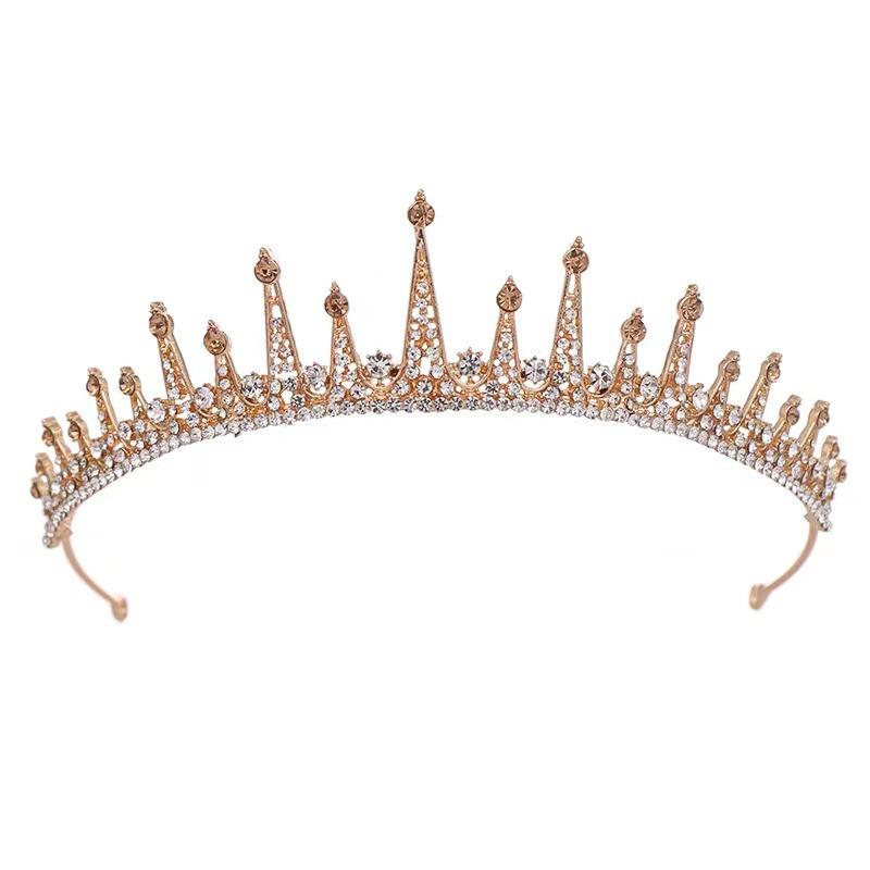 Bridal Crown Baroque Headband Princess Crown Wedding Hair Accessories Performance Crown Tiara