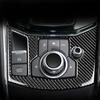 Carbon Fiber Interior For Mazda CX-5 CX5 2017 2018 Electronic Handbrake Knob Button Panel Cover Trim Sticker Accessoire Voiture