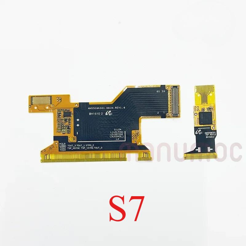 5pcs LCD Touch Screen Image Flex Cable For Samsung Galaxy S7 Edge S8+ S9 S10 5G S20 Ultra S20+ S10E Screen Repair