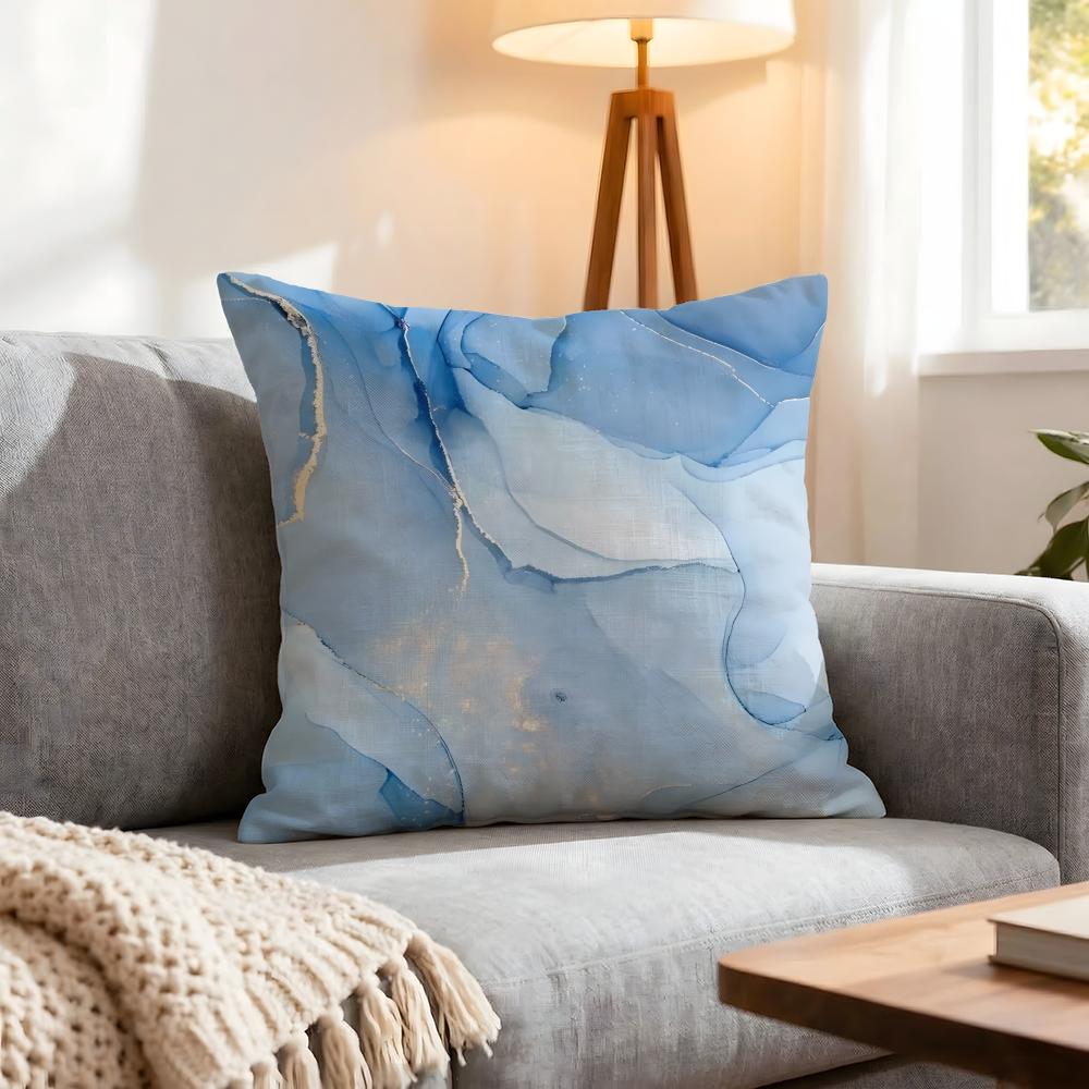 Pattern Simple White Marble Cushion Cover 1Pcs Decorative Covers Soft Cushion Case For Sofa Couch Decor 40X40 45X45 Pillowcases