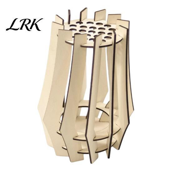 Fashionable Desktop Vases for Classroom Wooden Puzzle Flower Vase, Display Stand Flowers or Sturdy Boxwood Decor Windowsill Artificial Flowers,