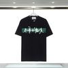 Unisex Cotton T-Shirt With Digital Print Letter Loose Fit Casual Wear