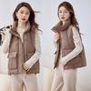 Cotton Vest Women's Autumn and Winter New Korean Version Loose Versatile Short Wear Vest Down Cotton Vest Vest Vest Batch