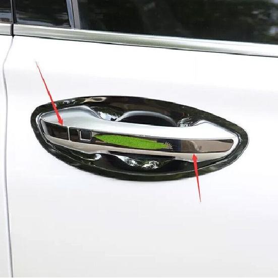 For Hyundai Santa Fe 2019-2023 Black Titanium Exterior Side Door Handle Cover