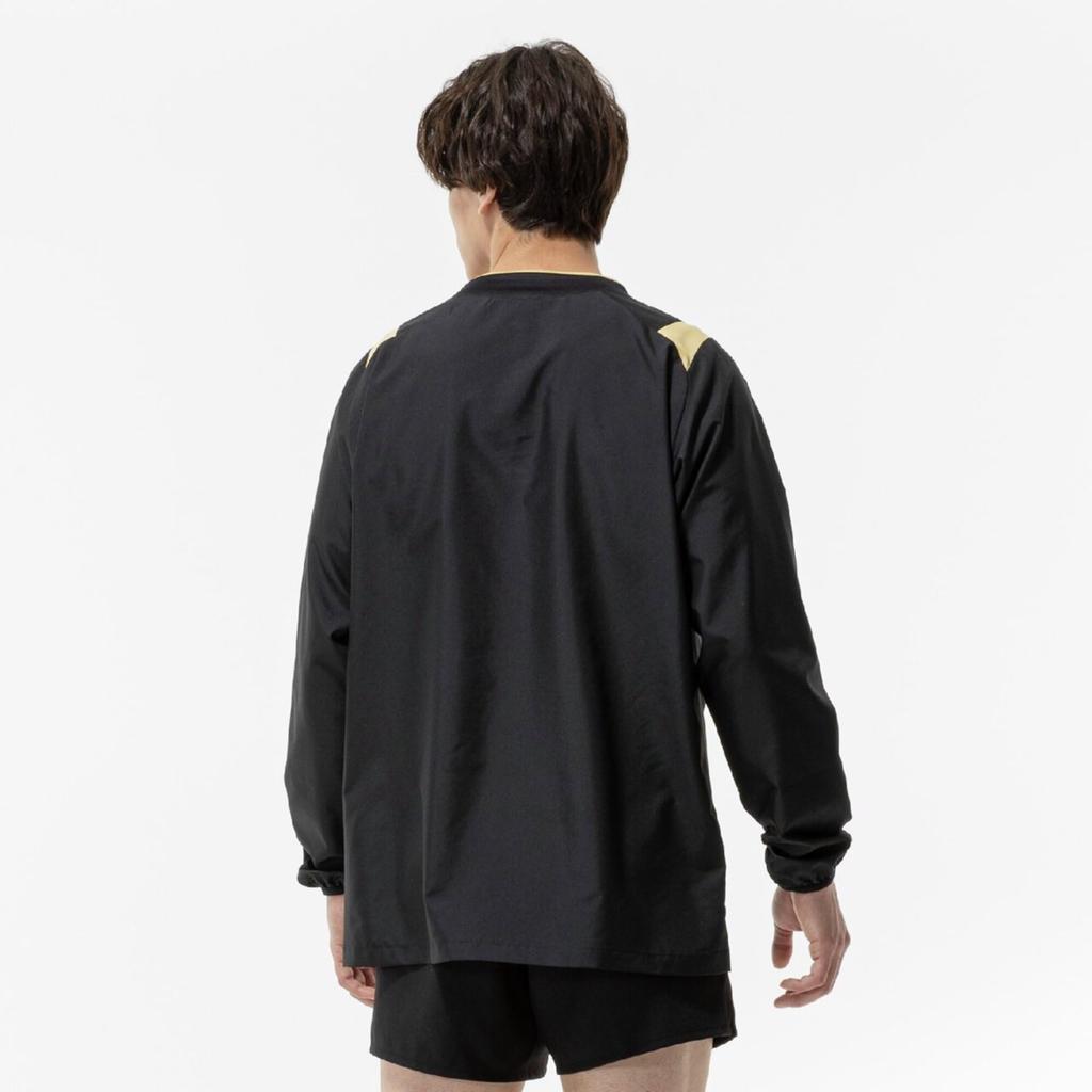 Volleyball wear BASIC short-sleeved training top V2MEC531 Unisex Black x Gold L