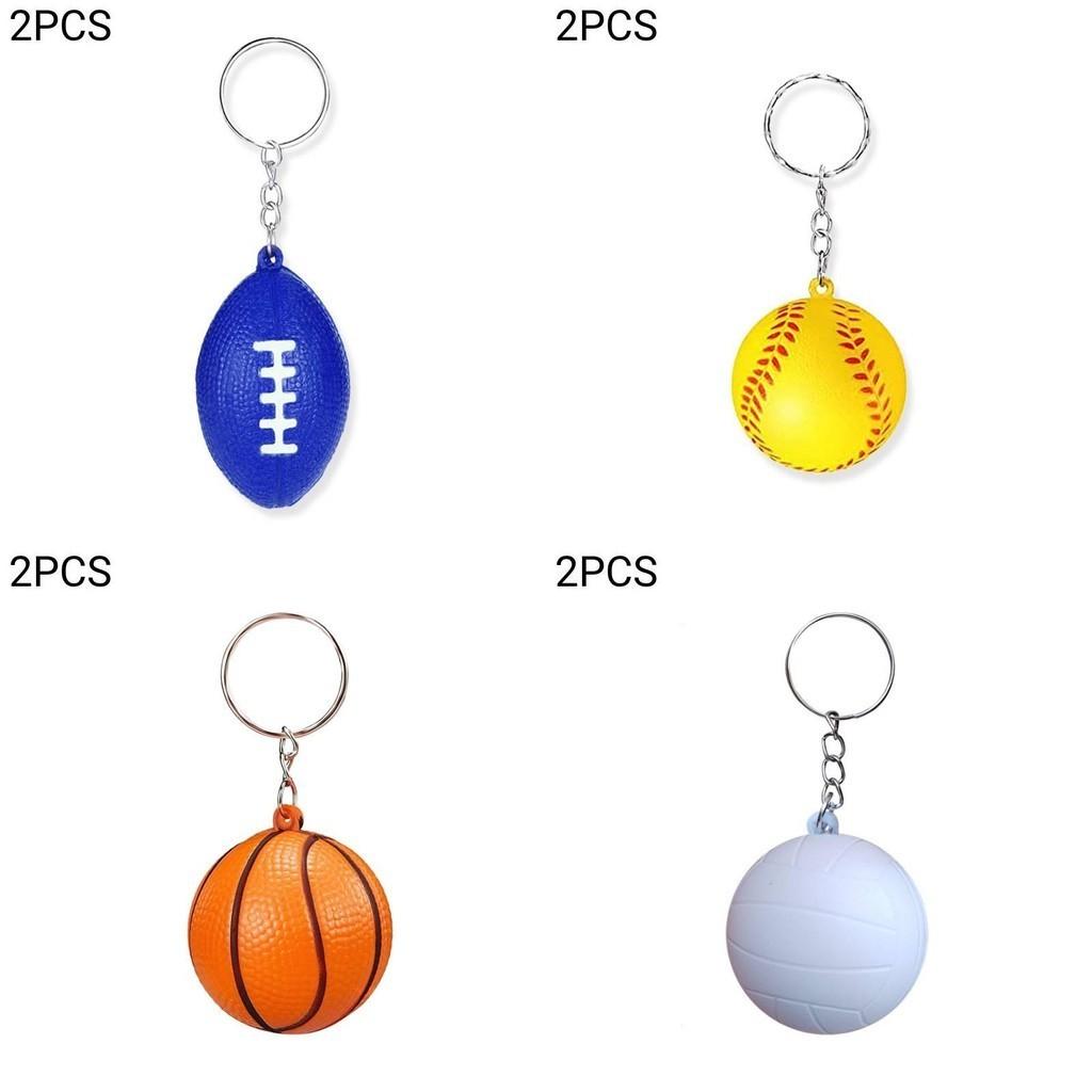 Trending Pu Basketball Keychain Foam Soccer Kids Sports Toy Decorative Pendant Activity Small Gift