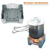 Mini Grilling Mesh Outdoor Alcohol Stove Mini Foldable Solid Stove Portable Camping