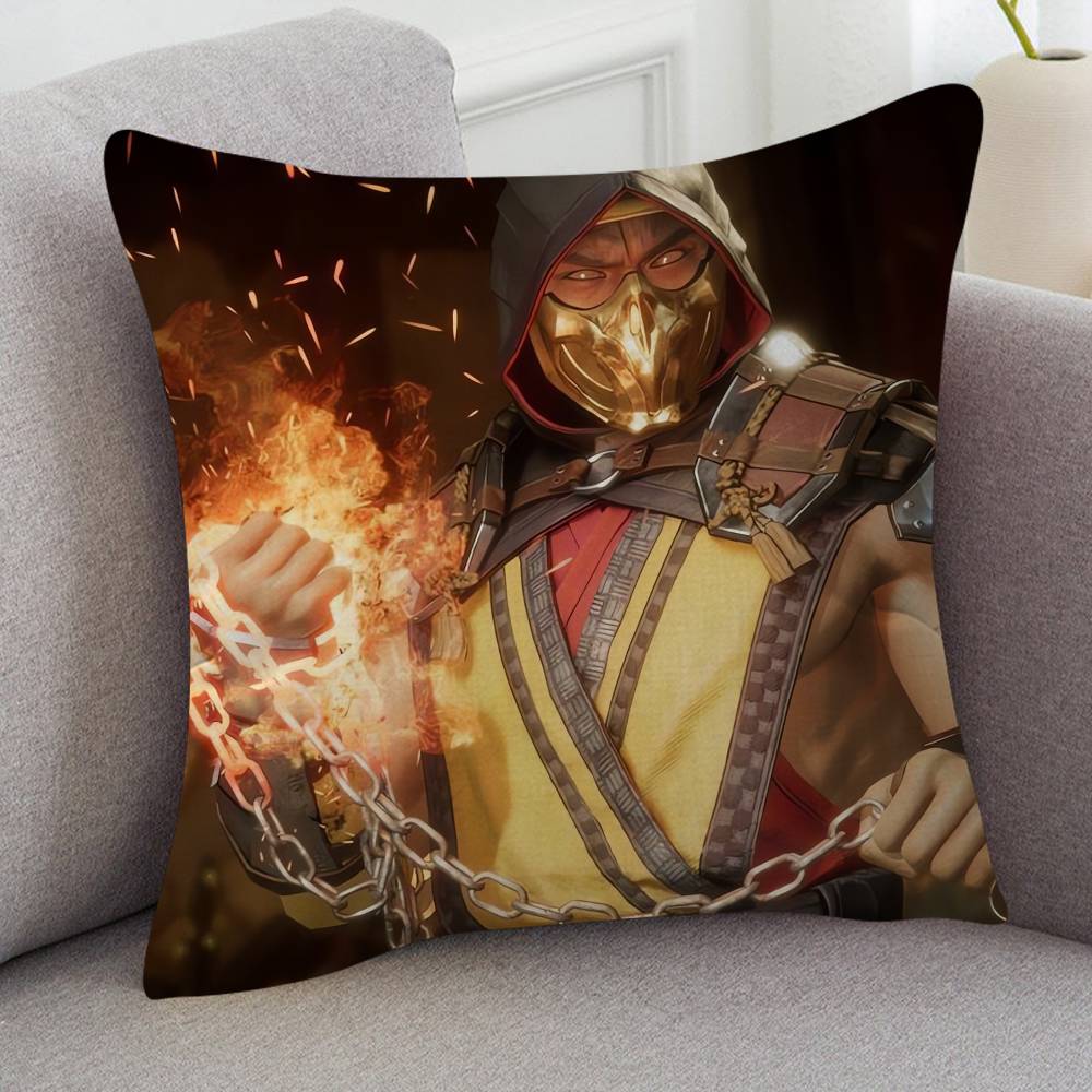 Game Mortal Kombat Pillow Case Soft Double Sided Print Sofa Cushion Cover Throw Pillow Covers