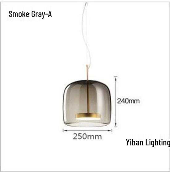Nordic Modern Pendant Light – Minimalist Glass Fixture for Coffee Shops, Bedside, Bar Counters