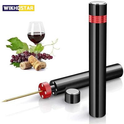 Air Pump Wine Bottle Opener Safe Portable Stainless Steel Pin Cork Remover Air Pressure Corkscrew Kitchen Tools Bar Accessories