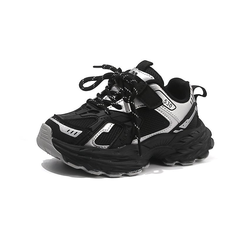 Thickness Children's Dad Shoes 2025 Autumn Explosion Baby Girl Leather Casual Shoes Fashion Versatile Boys Single Shoes