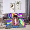 BoJack Horseman Flannel Blanket  Warm Throw Blanket for Home Decor Camping Street Trend Bedspread Sofa Bed Cover